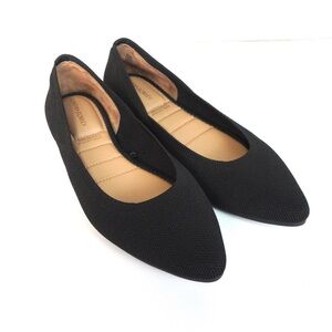 Cynthia Rowley Chlesea Black‎ Flats EUC Sz 7.5 Career office workwear minimalist